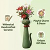 Quirky Cat Vase, Funny Cat Paw Vase for Desk and