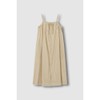 JAJU [JAJU] Women's Cotton Stripe Sleeveless Pajama Dress_Dark Beige