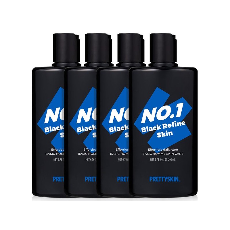 Pretty Skin 남성화장품 스킨로션 남자 기초 세트 스킨 200ml 4개