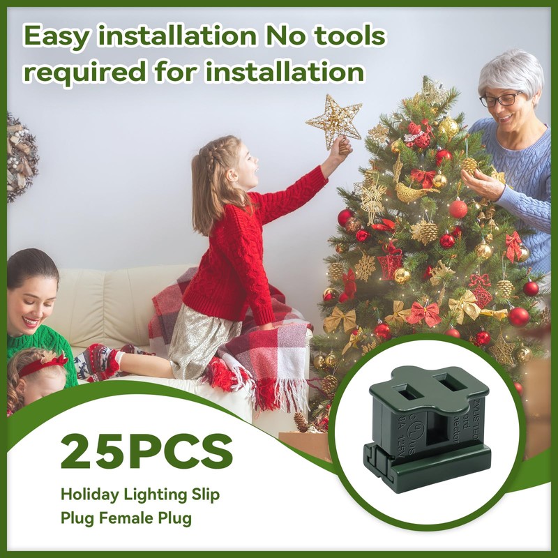 SPT-1 Female Vampire Plug 25Pcs, Gilbert Plug Green, Fits SPT-1