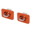 2pcs Stainless Steel Bull Ring Truck Bed Side Tie Down