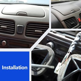 Center Dash A/C Outlet Air Vent Panel Kit Compatible with Nissan Sentra 2000-2006 Part Numbers 68260-5M002 682605M002 Silver Gray