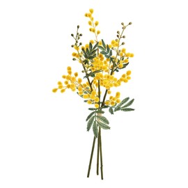 Tokyodo FM007187-zzz Artificial Flowers MAGIQ Primmimosa Bundle, Yellow, L 13.0 inches (33 cm)