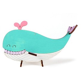 Craftville DIY Wooden Model Assembly Kit Wood Animal Whale YM846 / DIY 나무 모형 조립 키트 우드 동물 고래 YM846