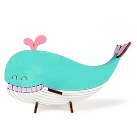 Craftville DIY Wooden Model Assembly Kit Wood Animal Whale YM846 / DIY 나무 모형 조립 키트 우드 동물 고래 YM846