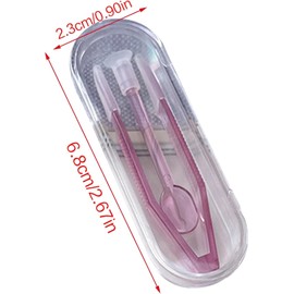 Galepromot Practical Contact Lens Insertion and Removal Tool Set Practical Equipment Supplies for Students Office Workers House Contact Lens Wearing Tool Kit Lens Care (Transparent)