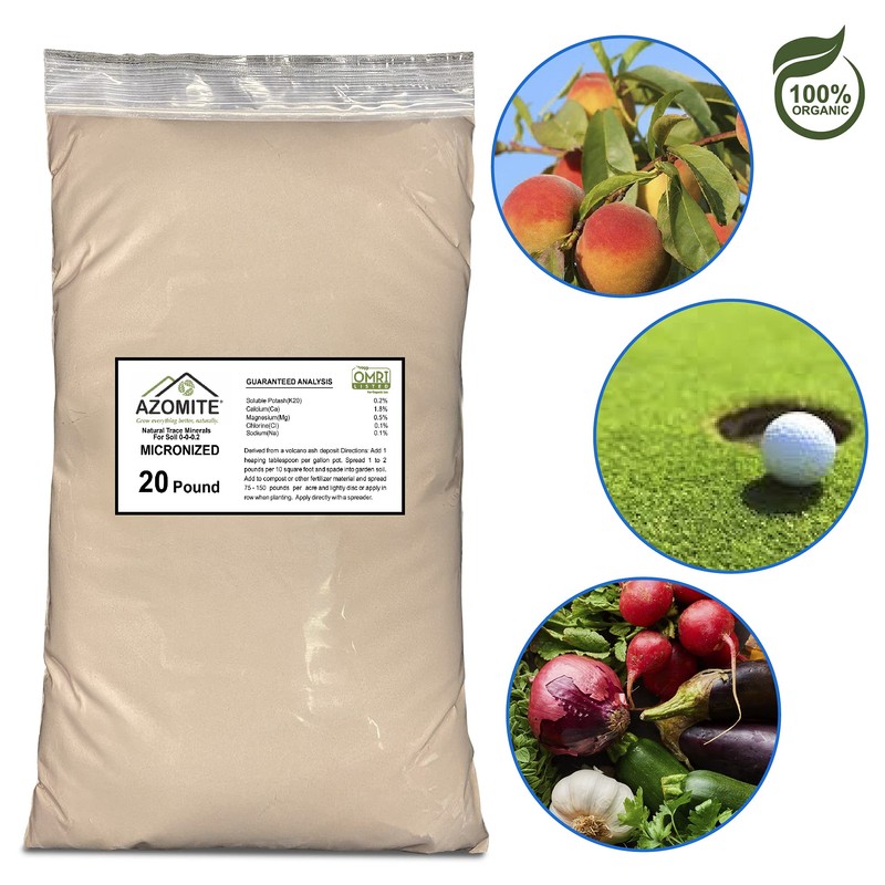 Azomite Organic Micronized Trace 0-0.2 Fertilizer Bulk Bag of 67