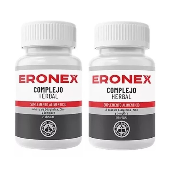 ERONEX 2 Pack Eronex Complejo Herbal Salud 20caps Sfn 2 Pack Sabor Sin sabor