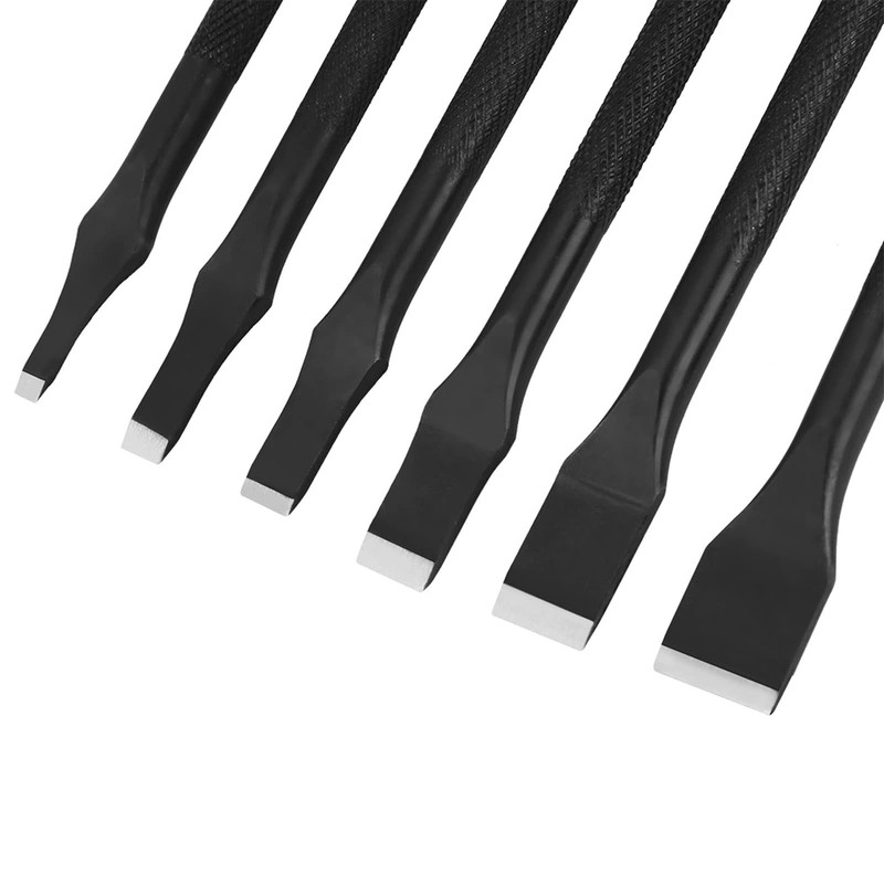 Leather Punch Tools, Metal 6Pcs Leather Straight Slot Punch for