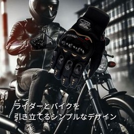 Motorcycle Gloves, Black, Women's, Men's, Summer, Autumn, Smartphone Operation, Touchscreen, Men's, Women's, Black, Touch Panel, Girls