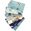 Qililandiy 7pcs Fat Quarter Cotton Fabrics Assorted Cute Animal Patterns