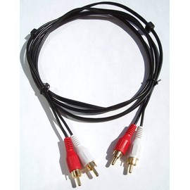 NTQinParts 6FT 2-RCA to 2-RCA Stereo Audio Video Cord Cable for Audio Technica AT-LP120XBT-USB Wireless Direct-Drive Turntable