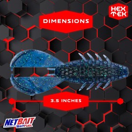 NetBait HexTek Supercharged with BAITFUEL 3.5'' The Rascal - Blown Out