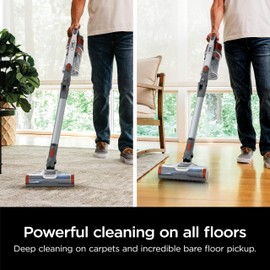 Shark Pet Pro Cordless Stick Vacuum with MultiFLEX, HEPA Filter, Lightweight, Powerful Suction, 40min Runtime, Removable Hand Vacuum, Includes Crevice Tool & Dusting Brush, UZ351H