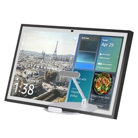 Letlar Table Stand for Show 21 and Show 15, Tiltable and Rotated Desktop Holder, No Assembly, Horizontal or Vertical Mode Screen Bracket, Show 15 2nd Generation Metal Stand (Silver)
