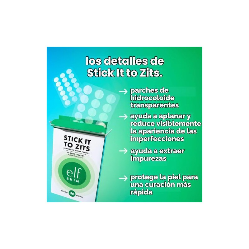 e.l.f. SKIN Parches Hidrocoloides para Imperfecciones 36 piezas