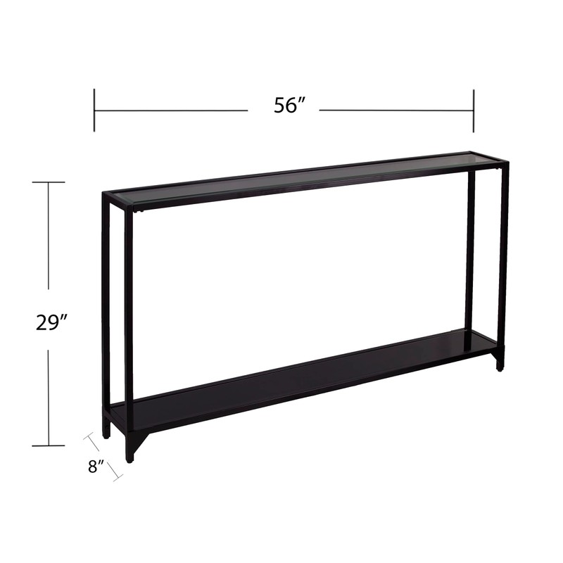 SEI Furniture Bergen Narrow Metal Console Table, Dining Room With