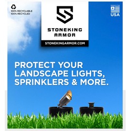Stoneking Armor Solar and Wired Landscape Light Protector and Sprinkler Guard