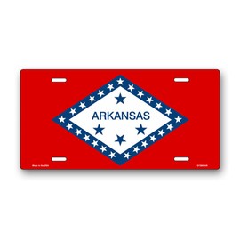 Arkansas State Flag License Plate