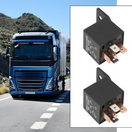 eMagTech Automotive Relay JD2912-1Z-12VDC Multi-Purpose Relay for Truck Car Boat Electrical Applications 12V 80A 5 Pin 2pcs