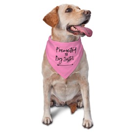 vercosee Promoted to Big Sister Dog Bandana Moms Pregnant Dog Bandanas,Pregnancy Announcement Dog Bandana Pet Scarf, Pet Accessories (Pink-1)