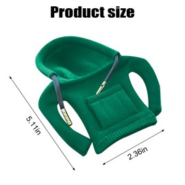 Adunsiaoto Pack of 2 Universal Gear Knob Hoodie Shifter, Funny Hoodies Gear Knob Protector for Car, Adjustable Car Gear Lever Hoodie, Car Accessories (Green)