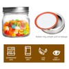 Ieavier 6PCS Wide Mouth Mason Jars 16oz with Airtight Lids