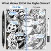 ZSCM 12 Black Acrylic Paint Markers, Dual Fine & Brush