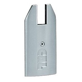 C.R. LAURENCE DREC4TBS34 CRL Brushed Stainless End Cap for 4" Tapered 3/4" Glass Wedge-Lock Door Rail