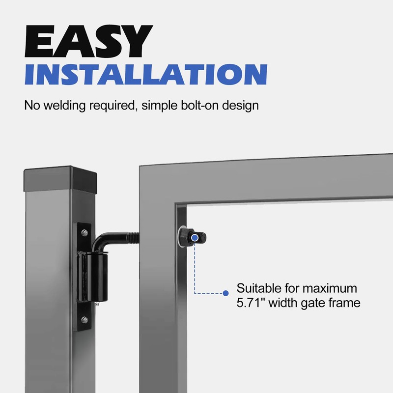 SPARKWHIZ 7inch Heavy Duty Bolt on 3/4" J Bolt Gate