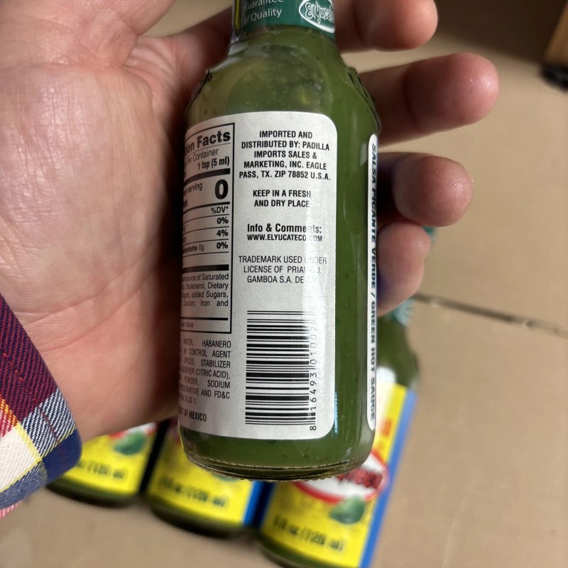 El Yucateco Lot Of 4 El Yucateco Sauce Habanero Green