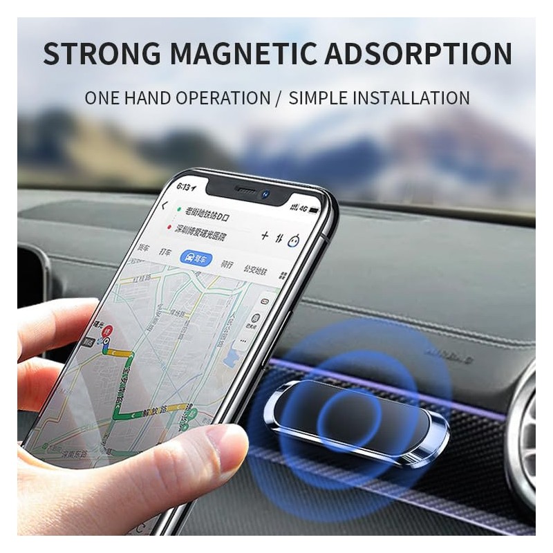 Magnetic Car Phone Holder, Powerful Magnet Mount for Dash, Sticks