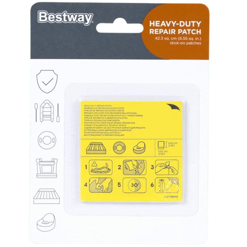 Bestway Heavy Duty Inflatables Repair Patch for Lilo's and Pool