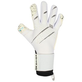 GK Saver Goalkeeper Gloves | Magnet Series | Anti-Slip Grip Palms | High-Performance Goalie Gloves for Intense Soccer Action (Magnet White, 6)