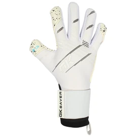 GK Saver Goalkeeper Gloves | Magnet Series | Anti-Slip Grip Palms | High-Performance Goalie Gloves for Intense Soccer Action (Magnet White, 6)