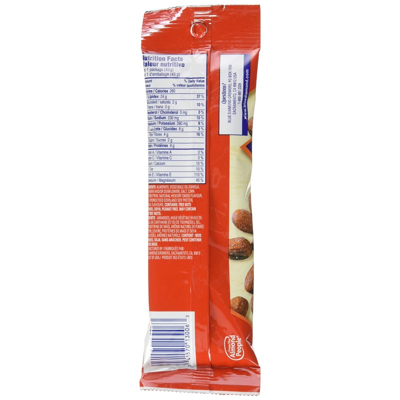 Blue Diamond Almonds Smokehouse Almonds, 43 Grams, 12 Count