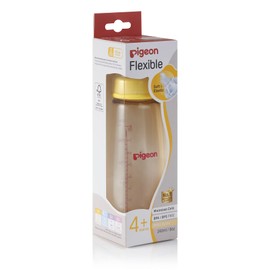 Pigeon Flexible Slim Neck Baby Bottle for 4+ Months Babies, 240ml, PPSU, 1-Pack