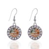 Inspired Silver - God Bless America - Silver Dangle Earrings