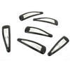 5cm Plain Black Bendies Sleepies Snap Clips Hair Clips Slides
