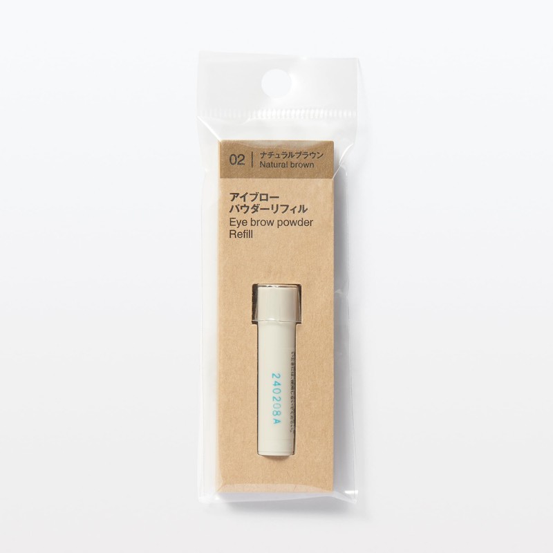 MUJI OAP74A4S Eyebrow Powder Refill Natural Brown
