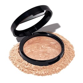 LAURA GELLER NEW YORK Award-Winning Baked Balance-n-Brighten - Polvo base iluminadora para corrección de color, cobertura ligera a media - Acabado natural demi-mate, Claro