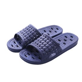 VIDSID Quick Drying Shower Slippers for Women Men, Non Slip Lightweight Open-toe Travel-friendly Breathable Shoes Slide Slippers for Bathroom,Indoor,Outdoor （NavyBlue EU42/43