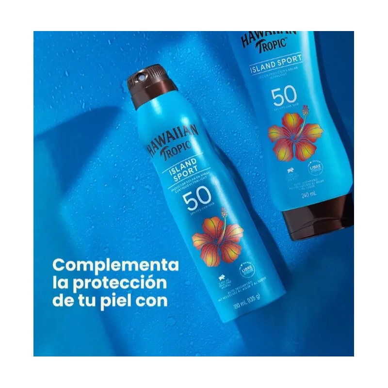 4 Pack Protector Solar Hawaiian Tropic Island Sport 50+fps