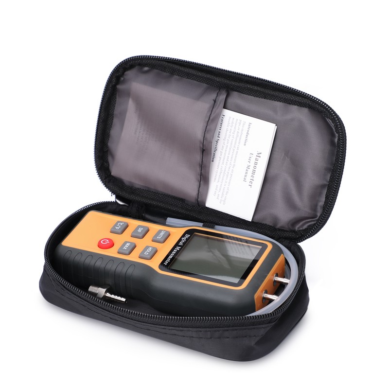 Digital Manometer LCD Display ℃ ℉ Switchable 12 Pressure Units