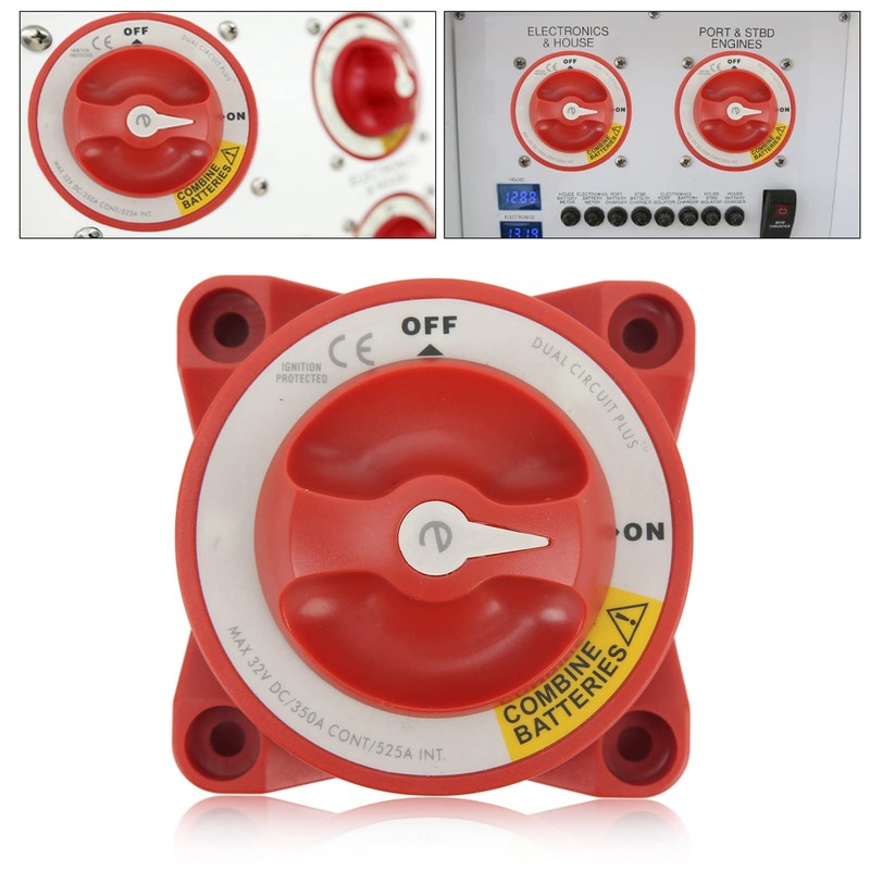 LOCADENCE 350A Battery Disconnect Switch, Waterproof Master Isolator Cut Off