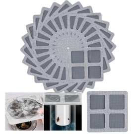 Stickers for Hair Drains, Disposable Hair Drain Stickers, Drain Strainer, Disposable Shower Drain Net Stickers, Hair Strainer Shower, Hair Catcher for Shower Drains and Shower Drains (Pack of 50)