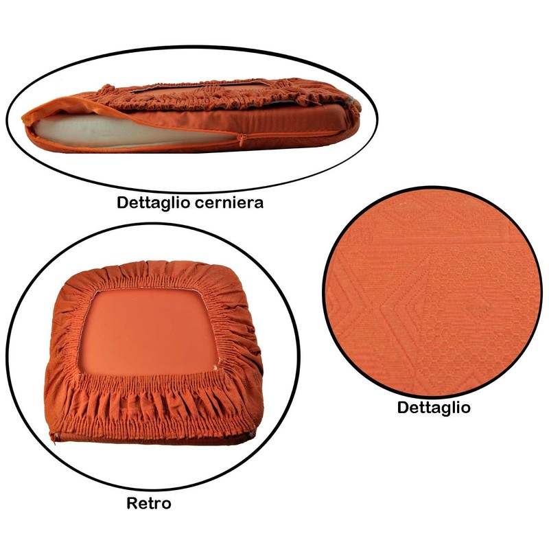 Casatessile Mexico Seat Cushion 40 x 40 cm with Elastic