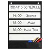 Mewise 5+1 Pocket Chart with Double Sided Dry Erase Cards