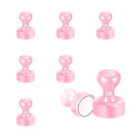 Magnetic Pin, Kyodo-ya Strong Neodymium Magnets, Set of 8, Pink, Paper Fixing, Storage Accessories, Supplies Hang, Horizontal Load Capacity 4.4 lbs (2 kg), Suitable for Classrooms, Entryways,