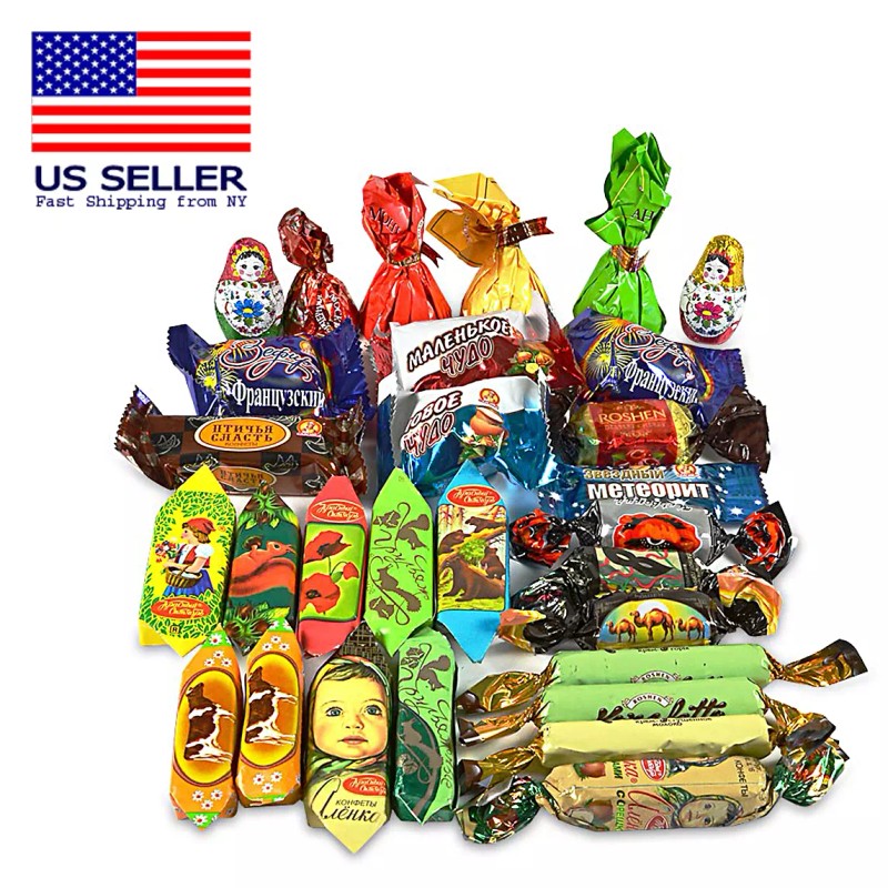 Russian Shoppe Gourmet Holiday Assortment of Chocolate Candy 1 lb